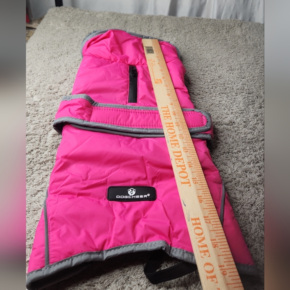 Dogcheer Warm Dog Coat Dog Jacket Waterproof Winter Coat Reflective - Pink - M - Picture 15 of 16